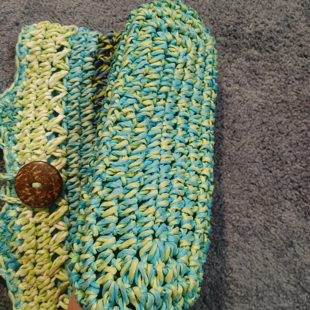 Capelli Multicolor Woven Tote Bag, Purse, Handbag - Picture 12 of 12